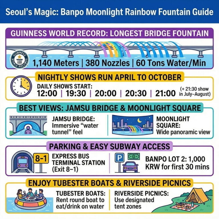 Banpo Moonlight Rainbow Fountain Guide