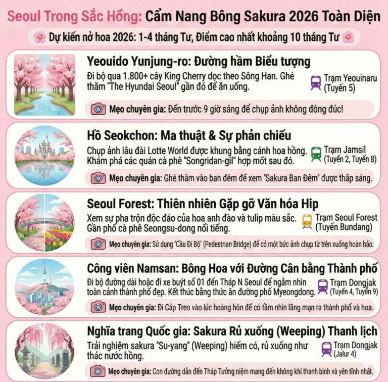 Cẩm Nang Bông Sakura 2026 Toàn Diện