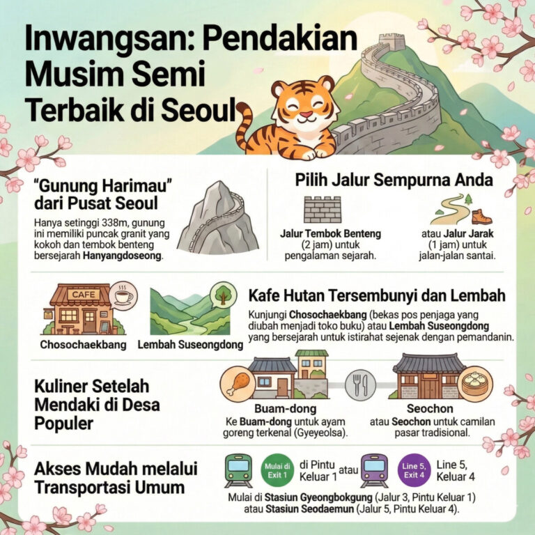 Inwangsan Pendakian Musim Semi Terbaik di Seoul