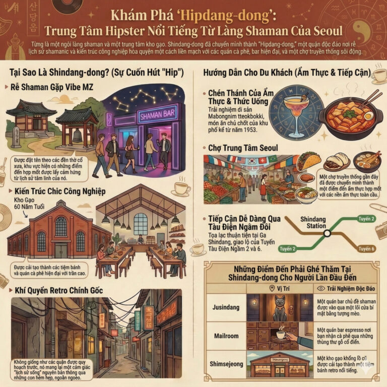 Khám Phá ‘Hipdang-dong’ Trung Tâm Hipster Nổi Tiếng Từ Làng Shaman Của Seoul