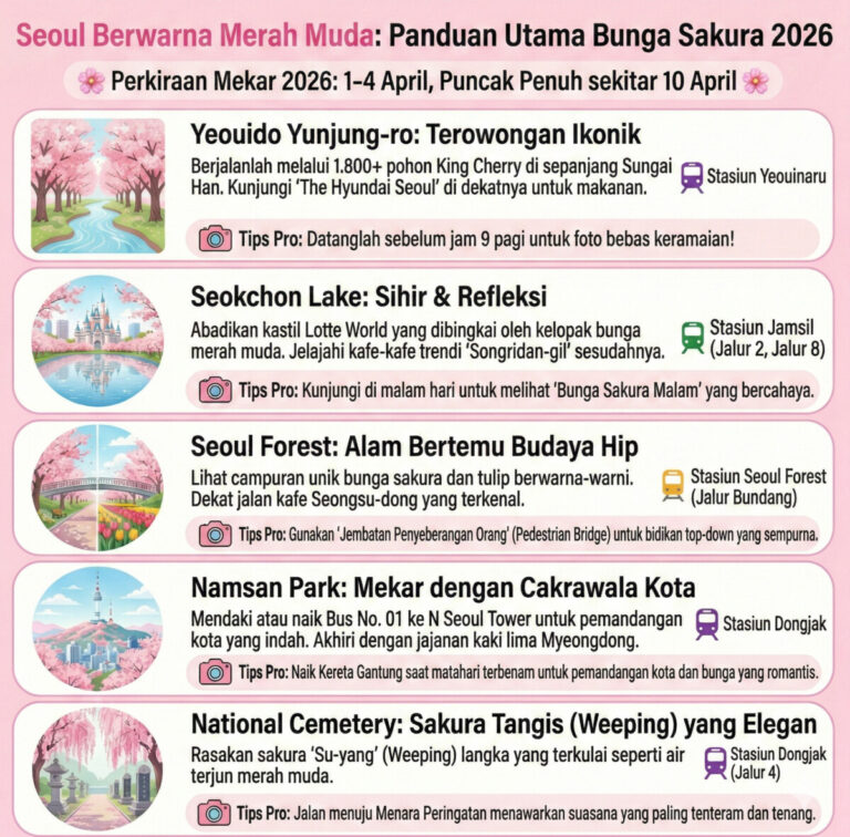 Seoul in Pink Panduan Utama Sakura 2026