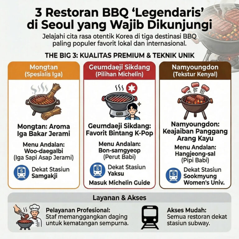 Tiga Restoran BBQ Seoul Legendaris